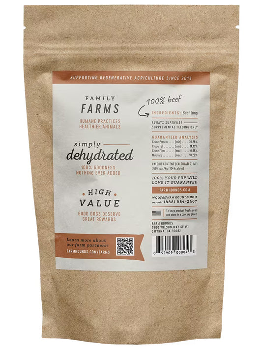 All-Natural Beef Lung | Farm Hounds