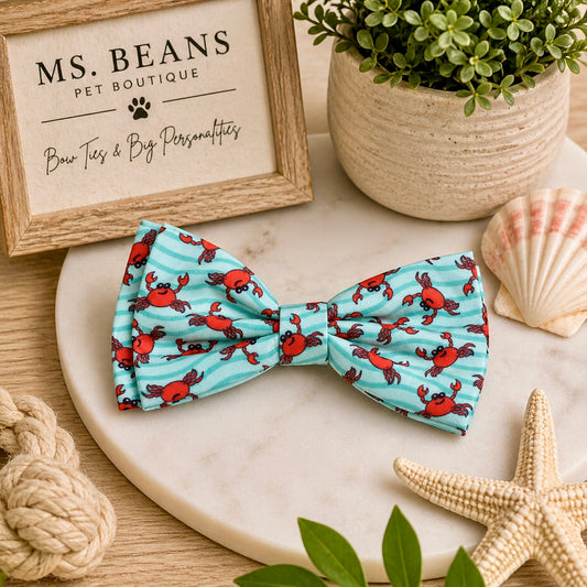 Crabby Chic Bow Tie | Coastal Crab Print