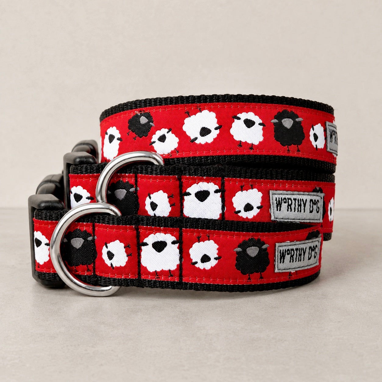 Counting Sheep Dog Collar | Red