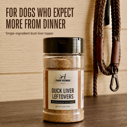 All-Natural Duck Liver Food Toppers | Farm Hounds