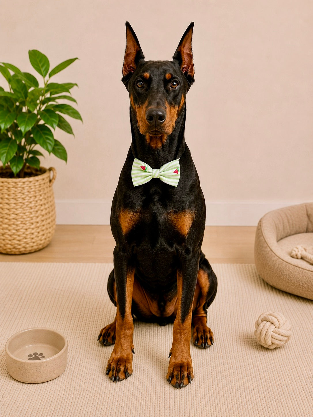 Watermelon Sugar Bow Tie | Fresh Stripe Boutique Design