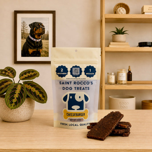 Saint Rocco's Dog Treats Cheeseburger Flavor
